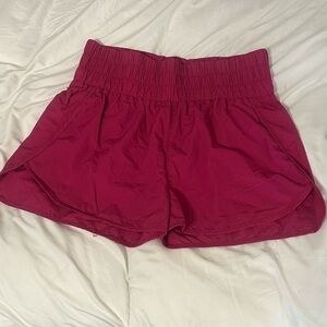 Zenana Outfitters Magenta Athletic Shorts